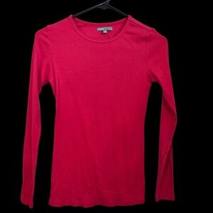 GAP Women's Vibrant Red Long Sleeve Tee Size XS